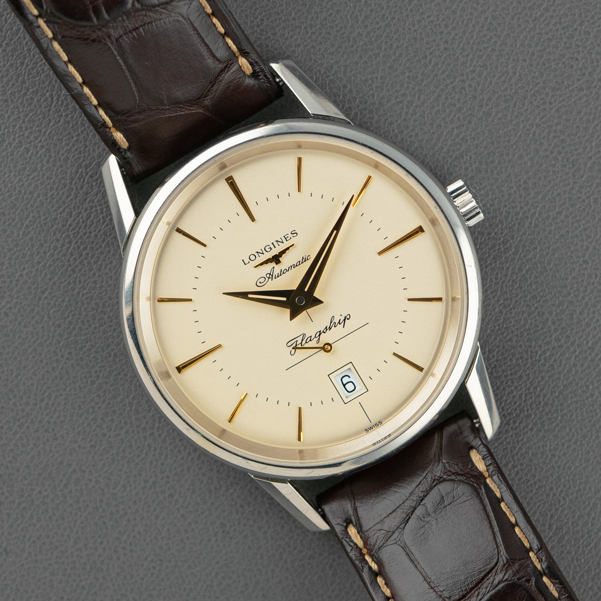 Longines Flagship Heritage Automatic Beige Dial 38.5mm
