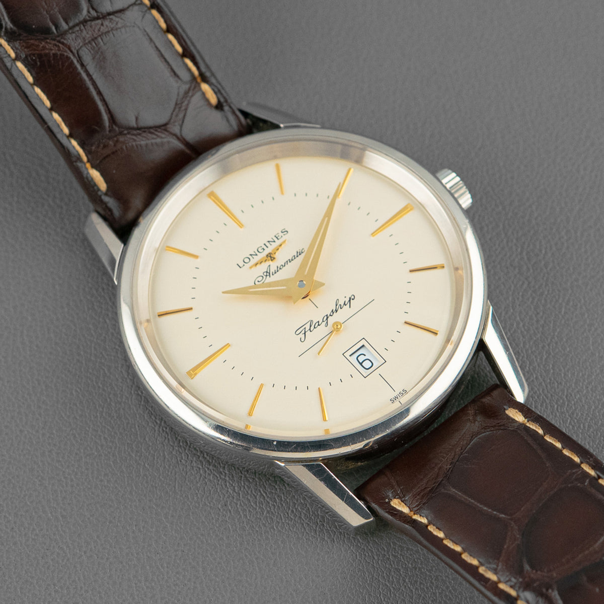 Longines Flagship Heritage Automatic Beige Dial 38.5mm