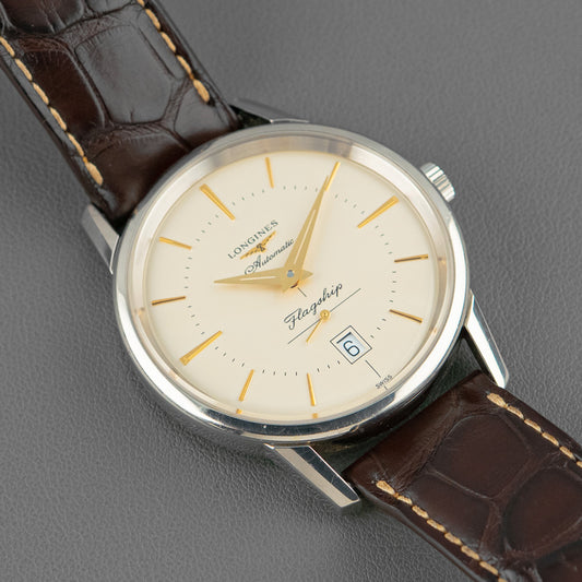 Longines Flagship Heritage Automatic Beige Dial 38.5mm