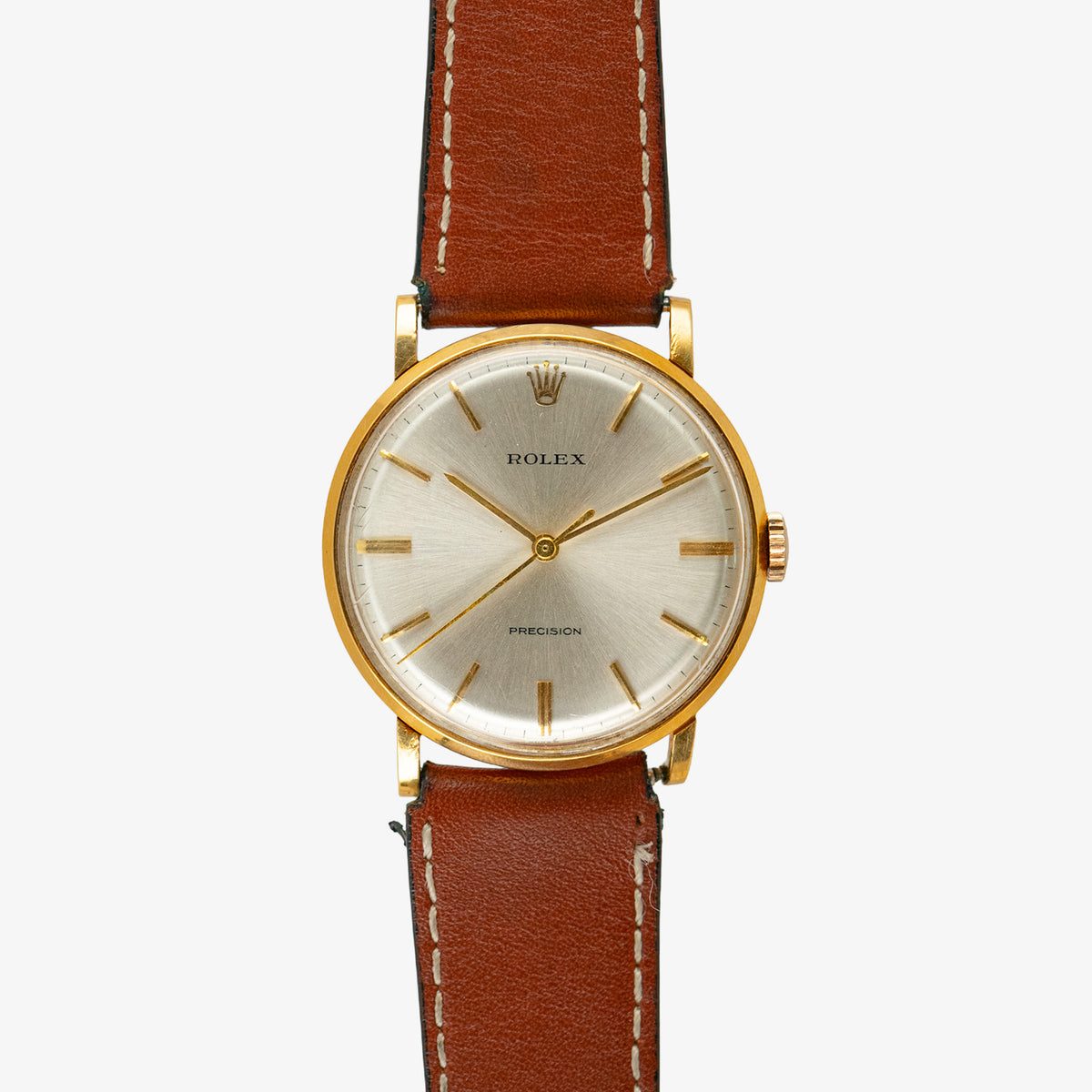 Rolex Precision 9659 Vintage 18k Yellow Gold 34mm
