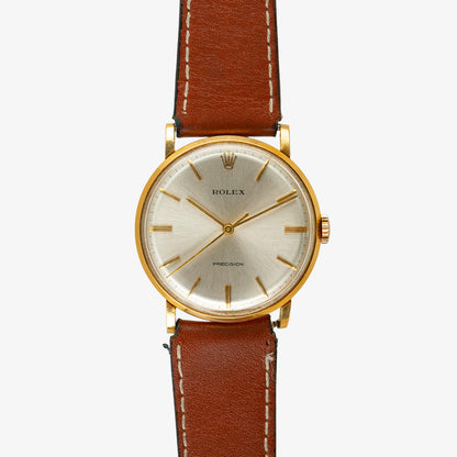 Rolex Precision 9659 Vintage 18k Yellow Gold 34mm