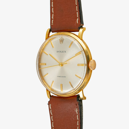 Rolex Precision 9659 Vintage 18k Yellow Gold 34mm