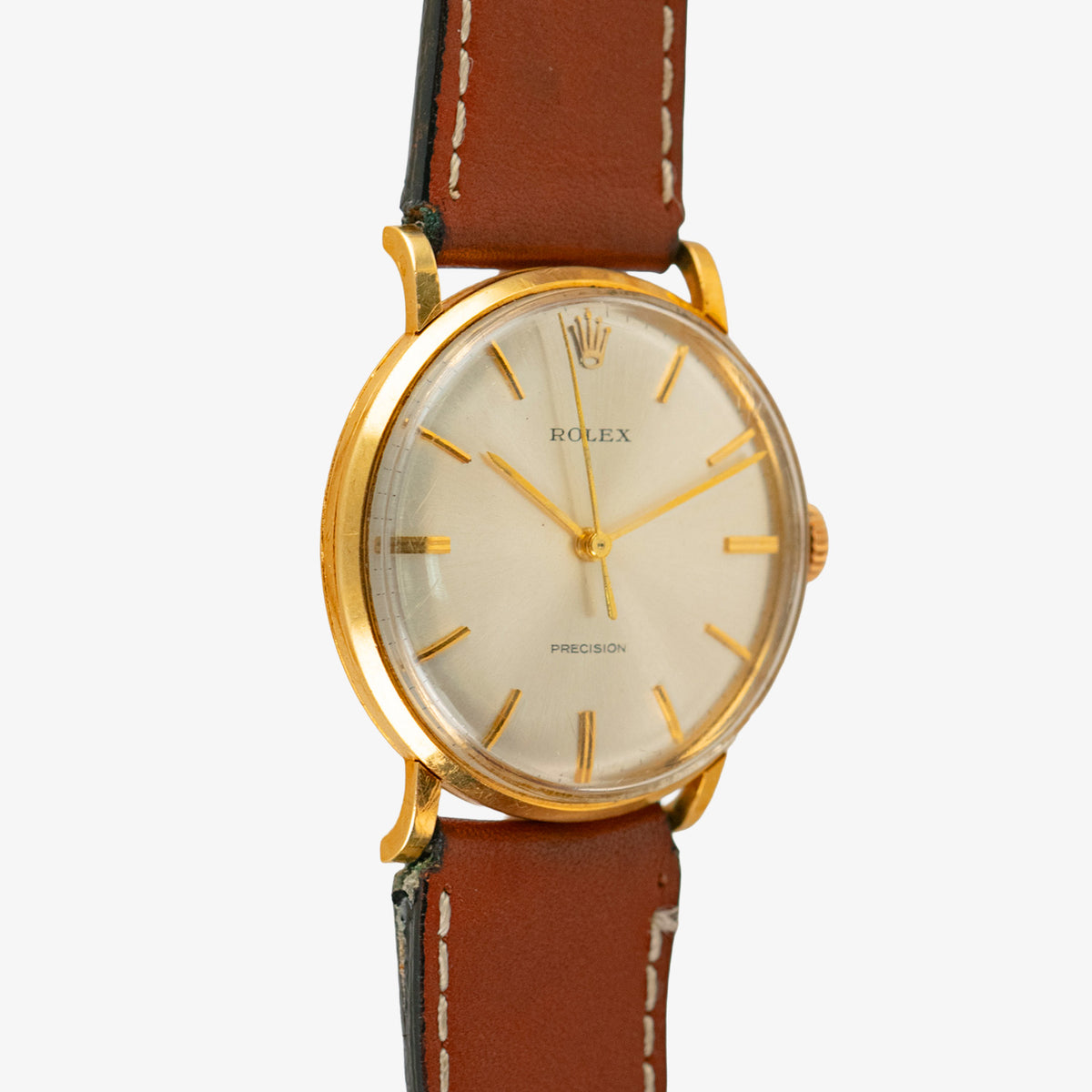 Rolex Precision 9659 Vintage 18k Yellow Gold 34mm
