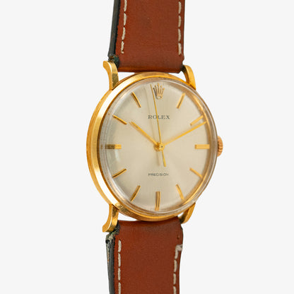Rolex Precision 9659 Vintage 18k Yellow Gold 34mm