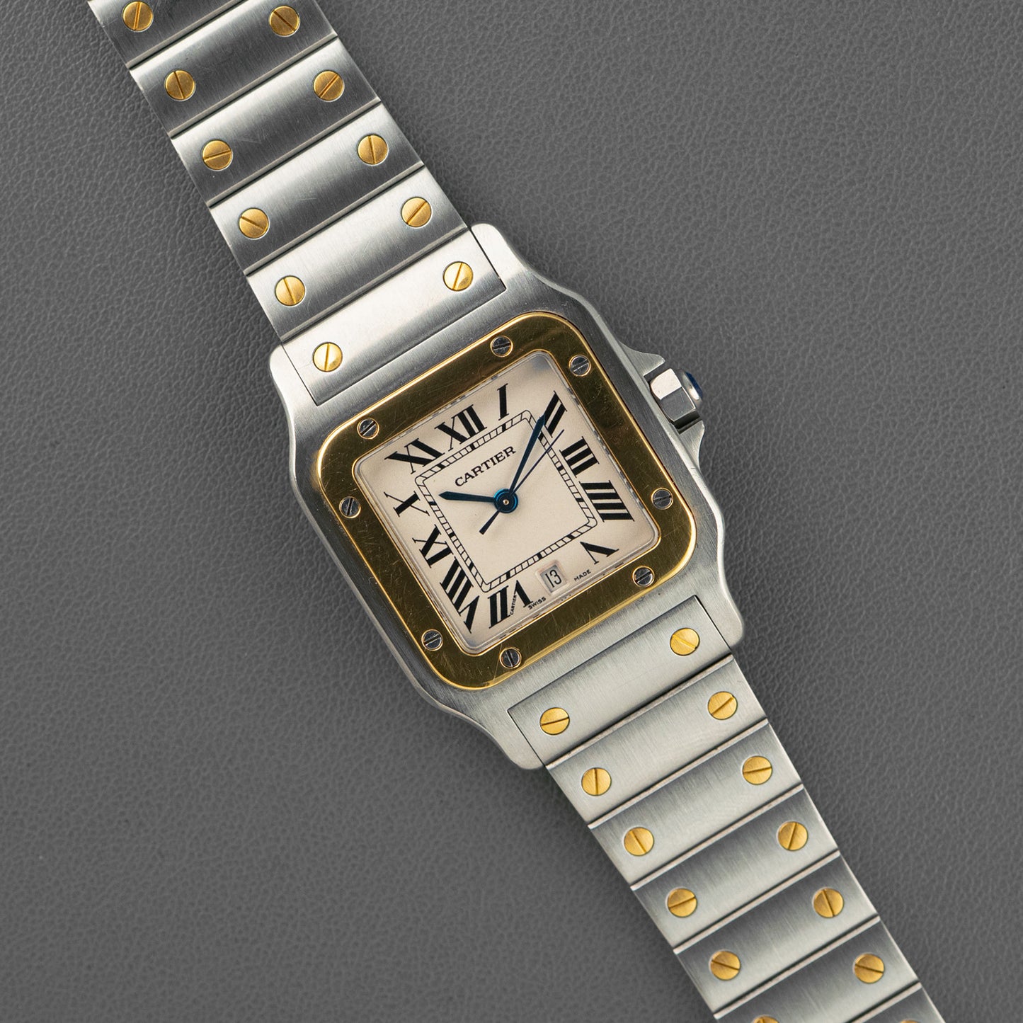 Cartier Santos Galbée 1566 Two-Tone Date 29mm