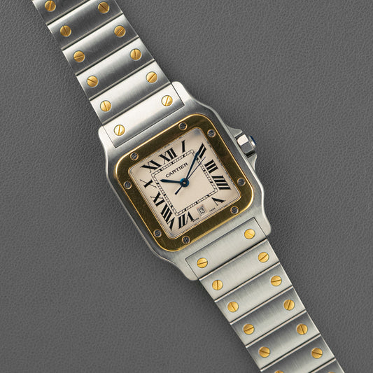 Cartier Santos Galbée 1566 Two-Tone Date 29mm