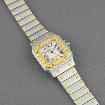Cartier Santos Galbée 1566 Two-Tone Date 29mm