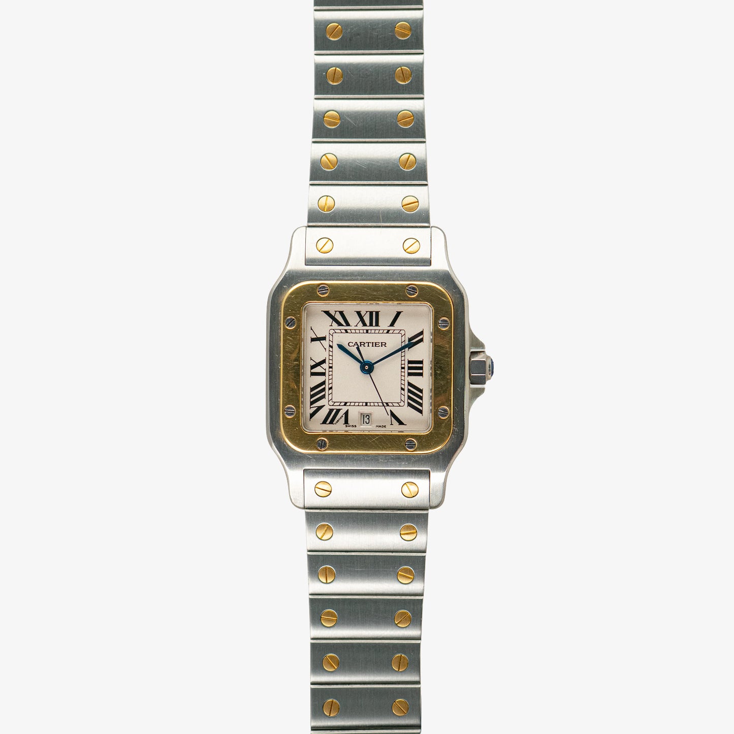 Cartier Santos Galbée 1566 Two-Tone Date 29mm