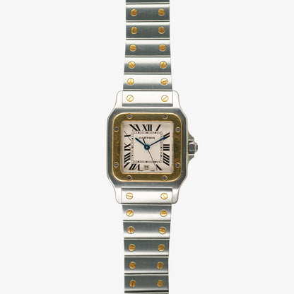 Cartier Santos Galbée 1566 Two-Tone Date 29mm
