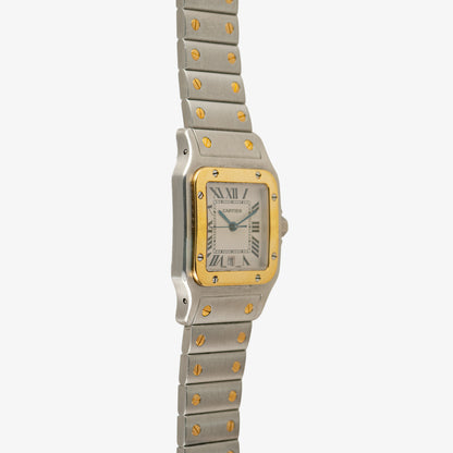Cartier Santos Galbée 1566 Two-Tone Date 29mm