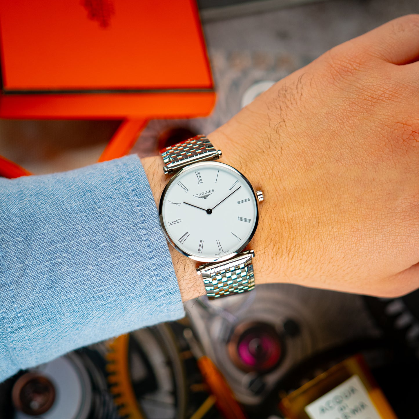 Longines La Grande Classique White Roman Dial 38mm