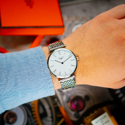 Longines La Grande Classique White Roman Dial 38mm