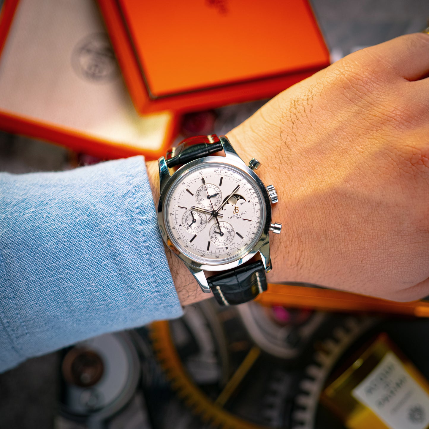 Breitling Transocean Chronograph Complete Calendar 43mm