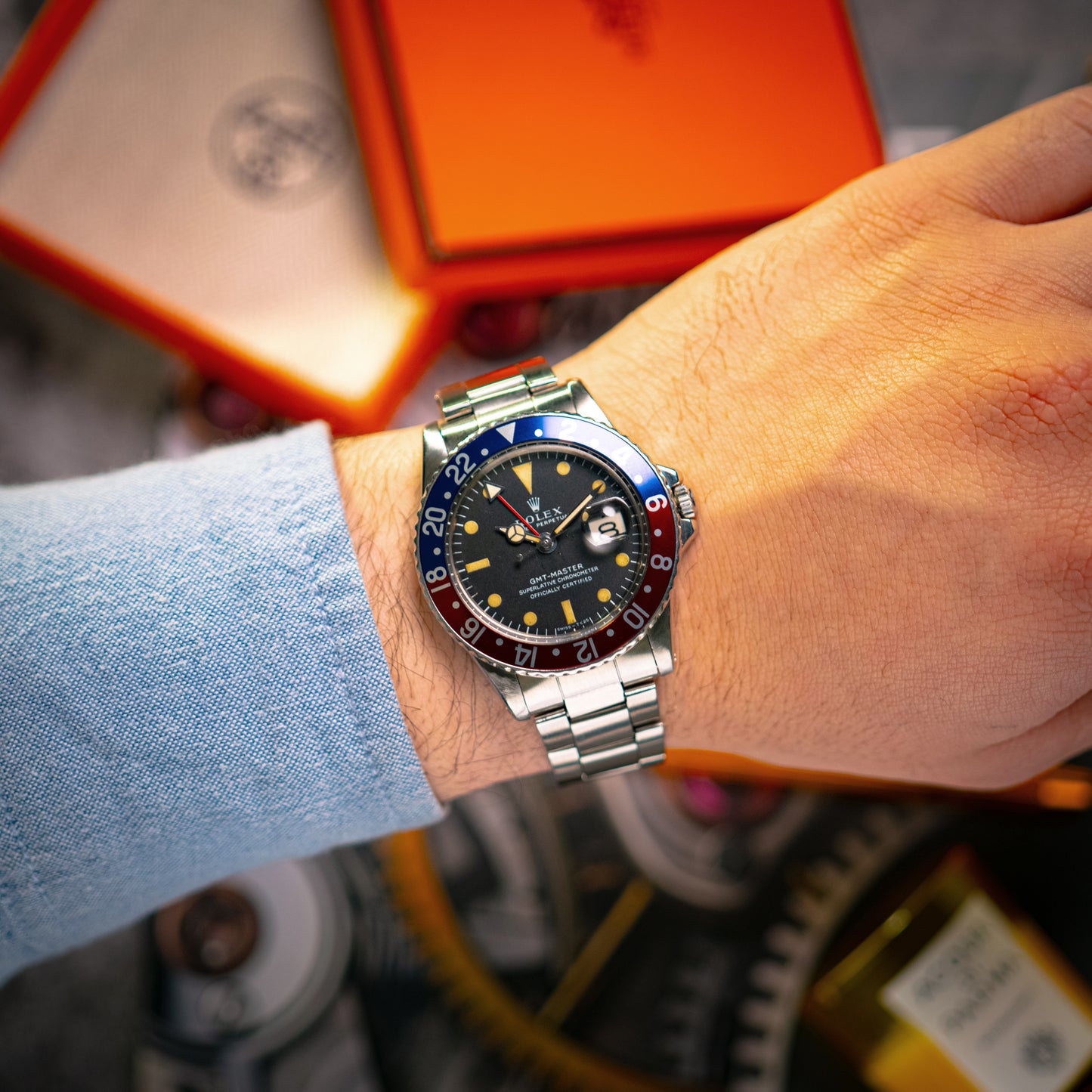 Rolex GMT-Master 1675 Pepsi Bezel Vintage 40mm