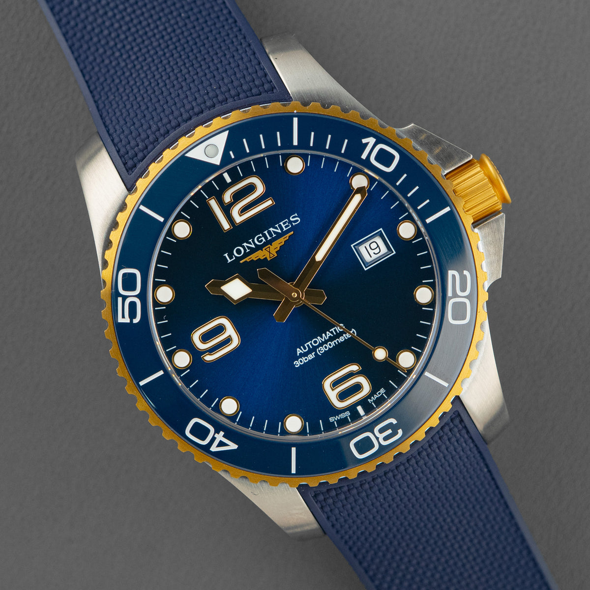 Longines HydroConquest Ceramic Two-Tone Blue Dial 43mm