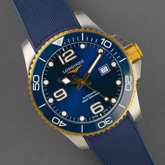 Longines HydroConquest Ceramic Two-Tone Blue Dial 43mm
