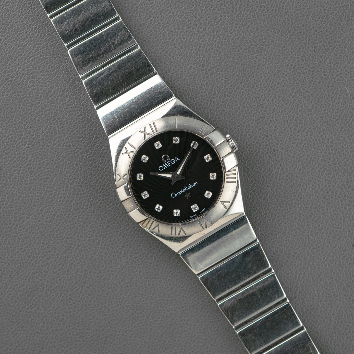 Omega Constellation Quartz Black Diamond Dial 27mm