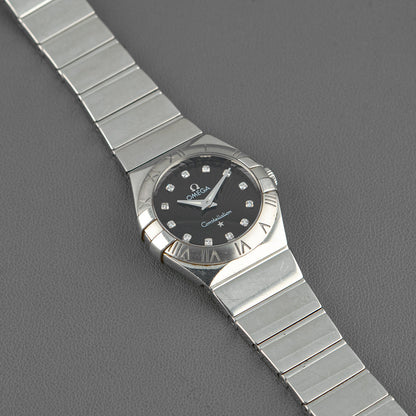 Omega Constellation Quartz Black Diamond Dial 27mm