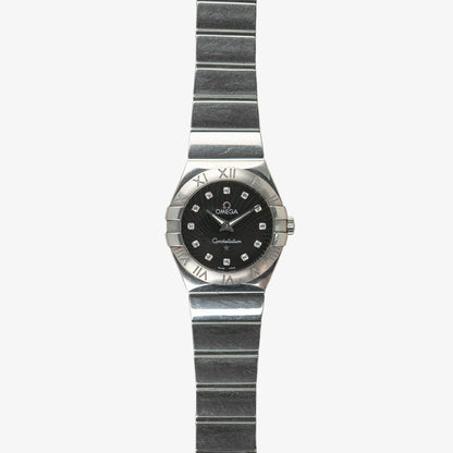 Omega Constellation Quartz Black Diamond Dial 27mm