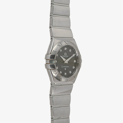 Omega Constellation Quartz Black Diamond Dial 27mm