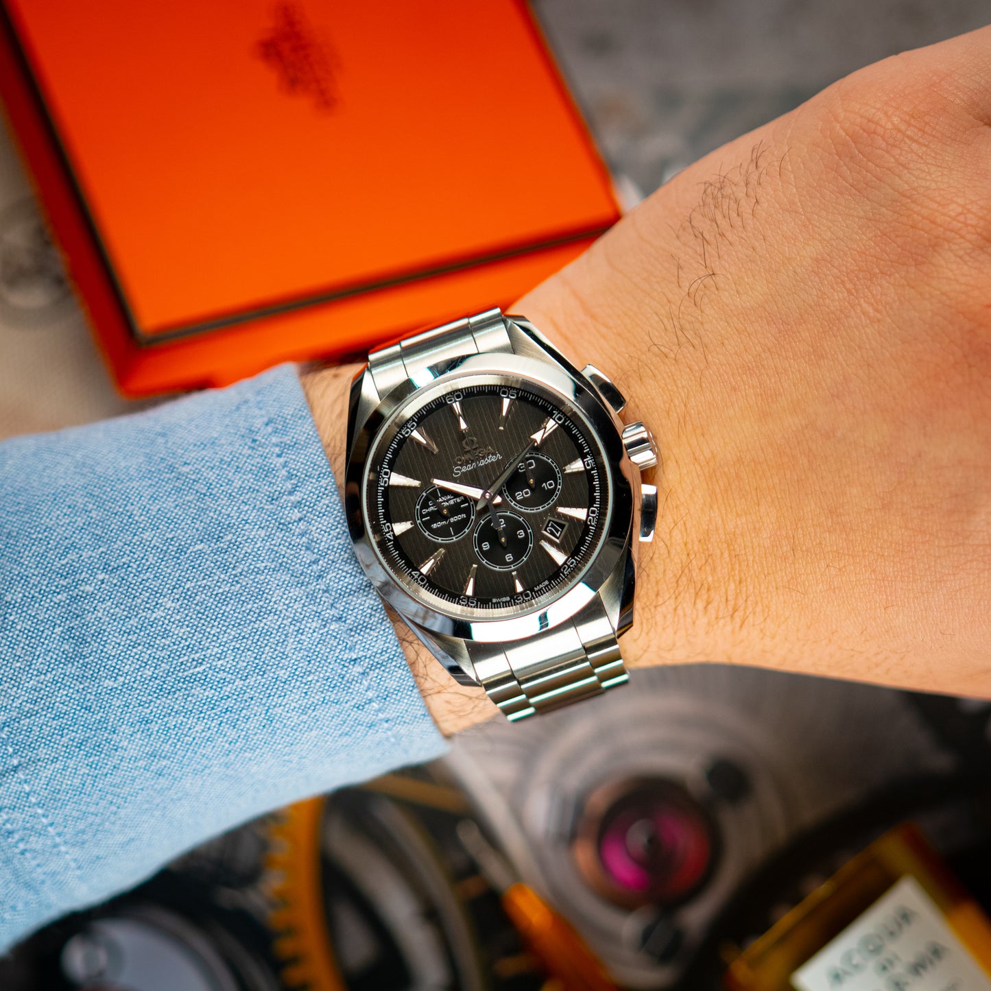 Omega Seamaster Aqua Terra 150M Chronograph Grey 44mm