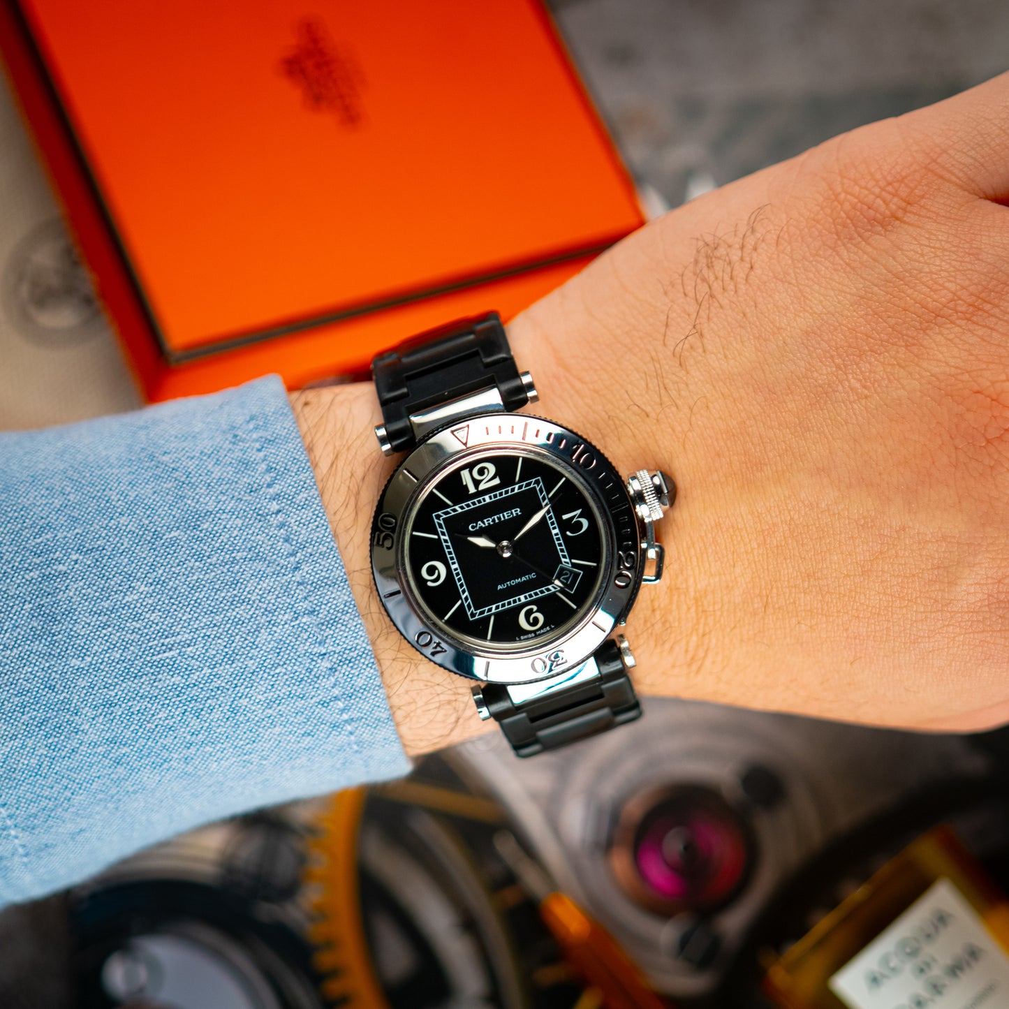 Cartier Pasha Seatimer Automatic Black Dial 40mm