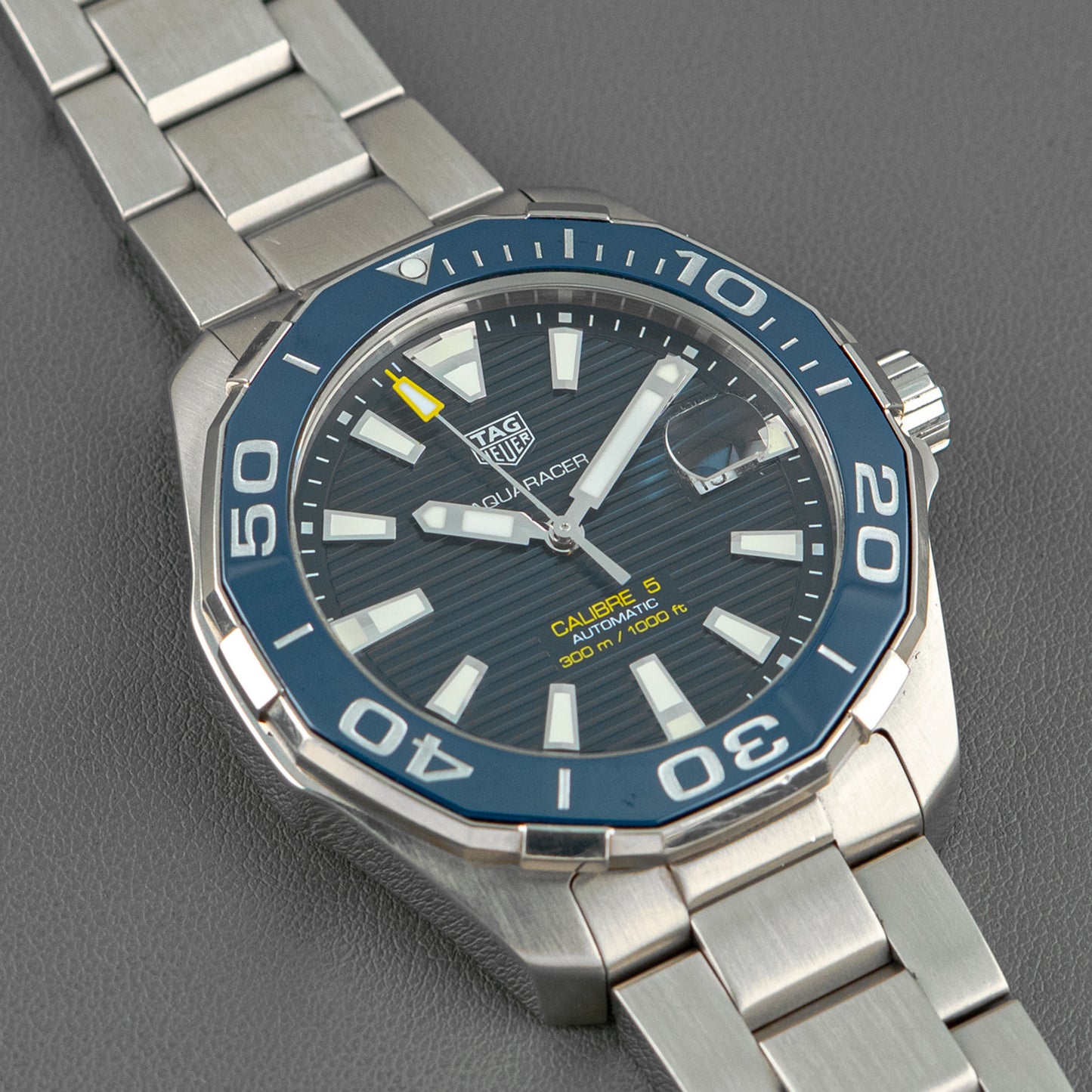 TAG Heuer Aquaracer Calibre 5 Automatic Blue Dial 43mm