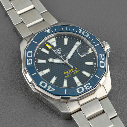 TAG Heuer Aquaracer Calibre 5 Automatic Blue Dial 43mm