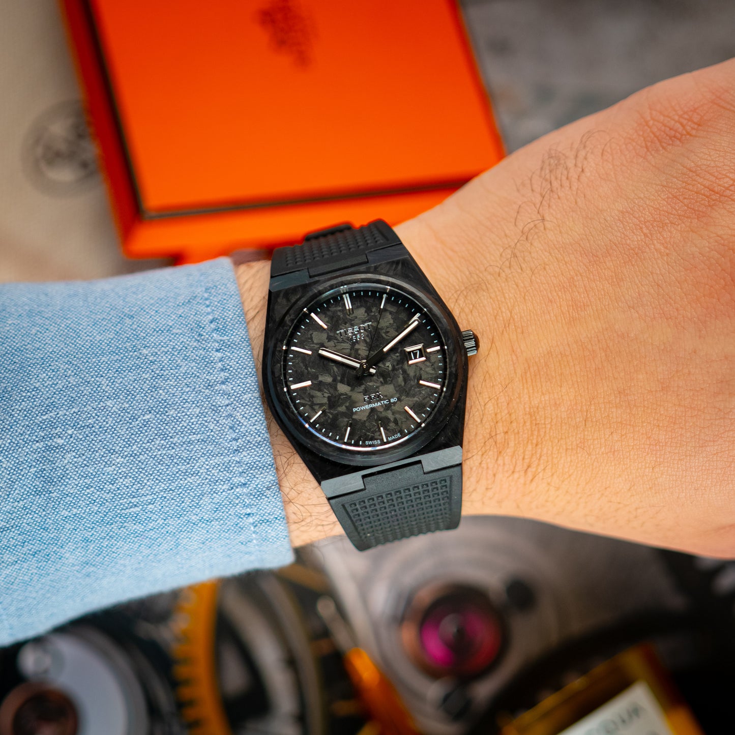 Tissot PRX Powermatic 80 Carbon Date 40.5mm