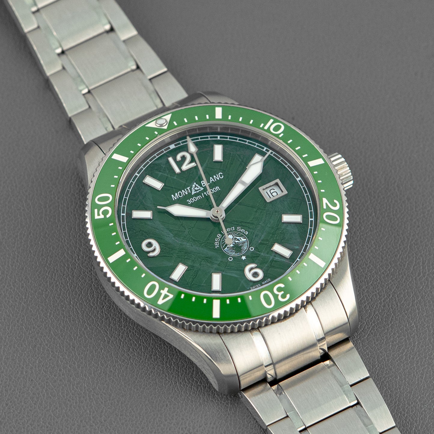 Montblanc 1858 Iced Sea Automatic Date Green Dial 41mm