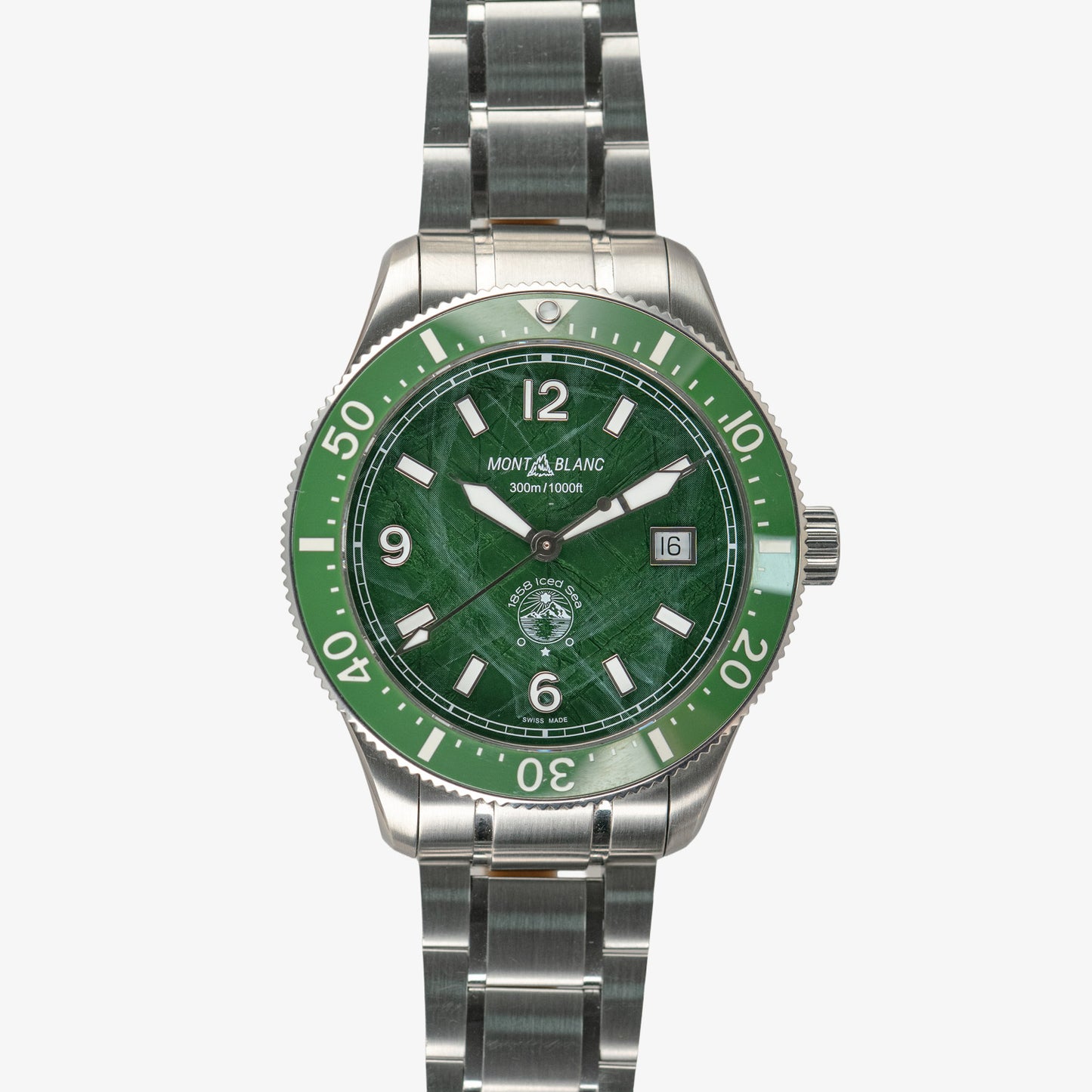Montblanc 1858 Iced Sea Automatic Date Green Dial 41mm
