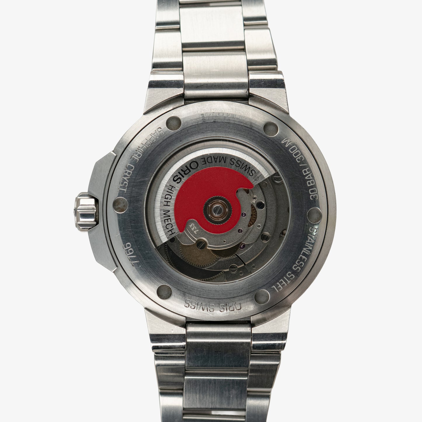 Oris Aquis Date 300M Cherry Red Dial Steel 41.5mm