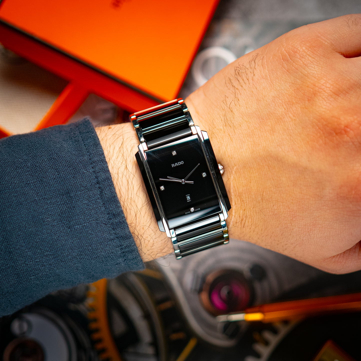 Rado Integral Black Dial Diamonds 31mm