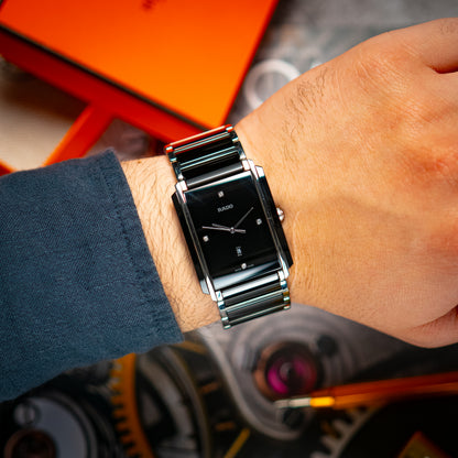 Rado Integral Black Dial Diamonds 31mm