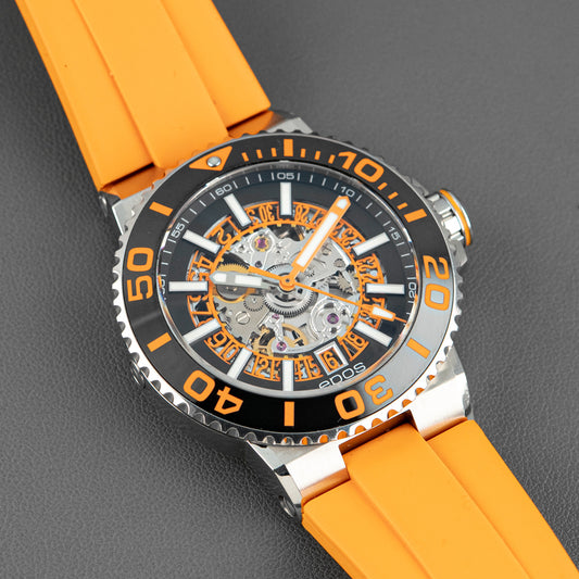 Epos Sportive Diver Skeleton Black Orange 43mm