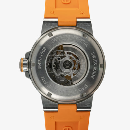 Epos Sportive Diver Skeleton Black Orange 43mm