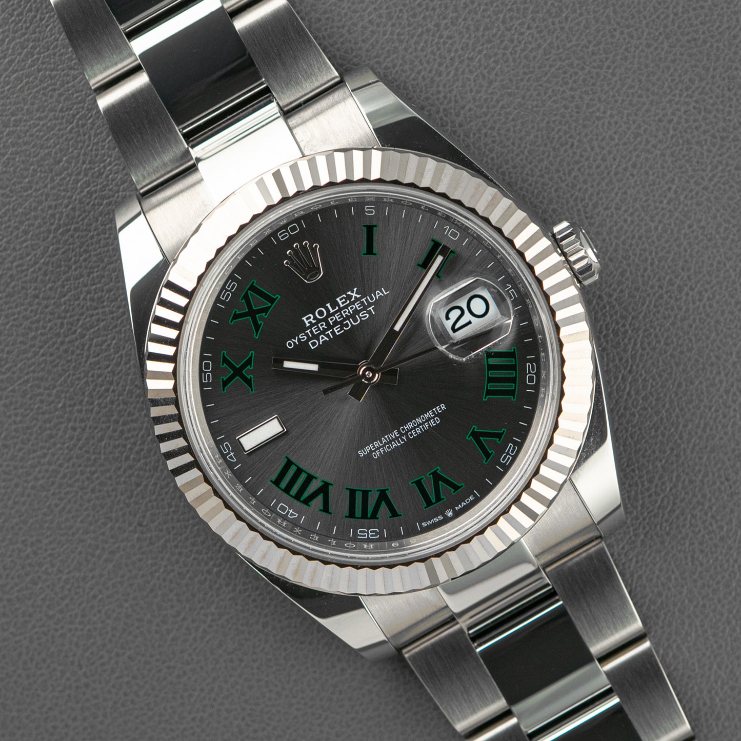 Rolex Datejust 41 126334 Wimbledon Slate Dial 41mm