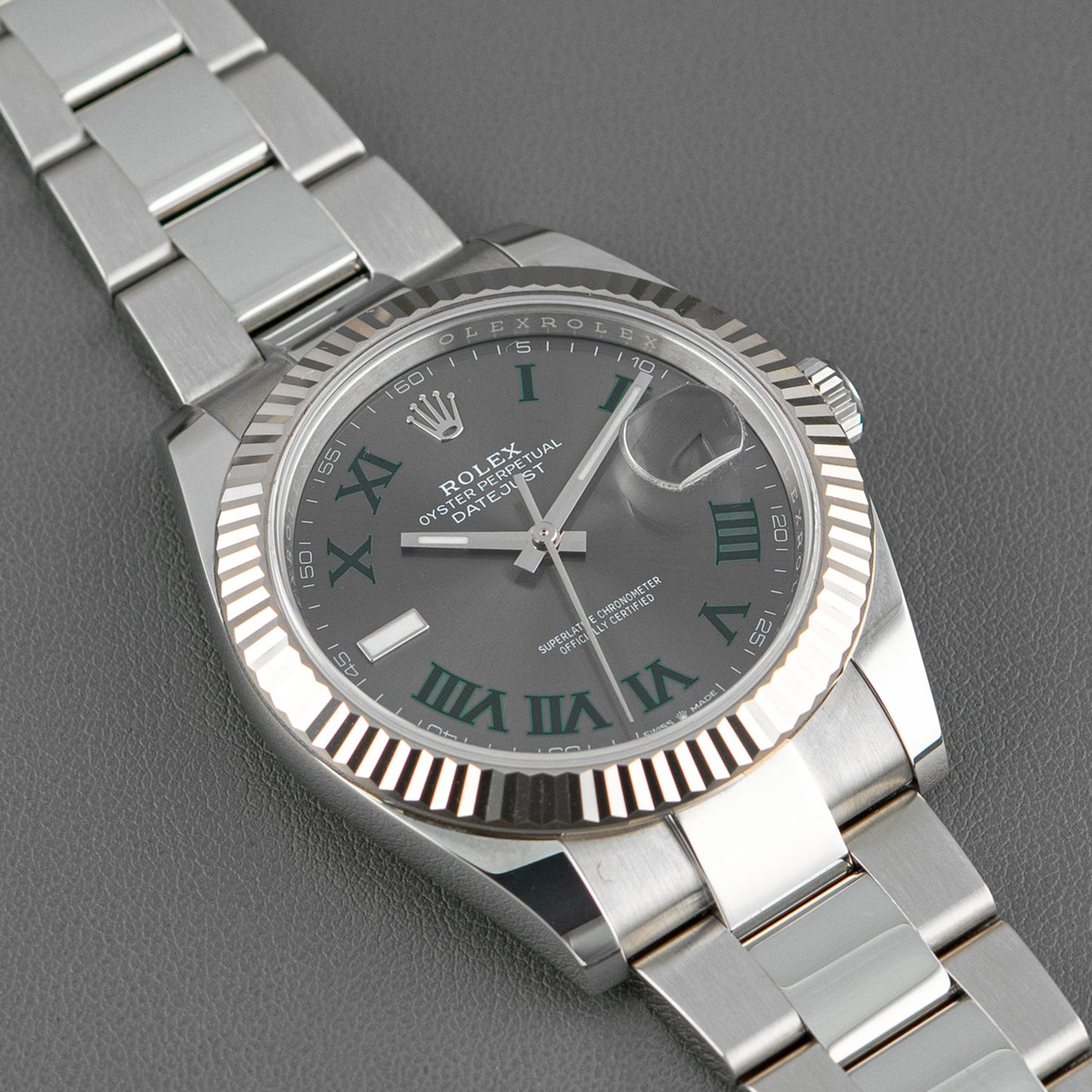 Rolex Datejust 41 126334 Wimbledon Slate Dial 41mm