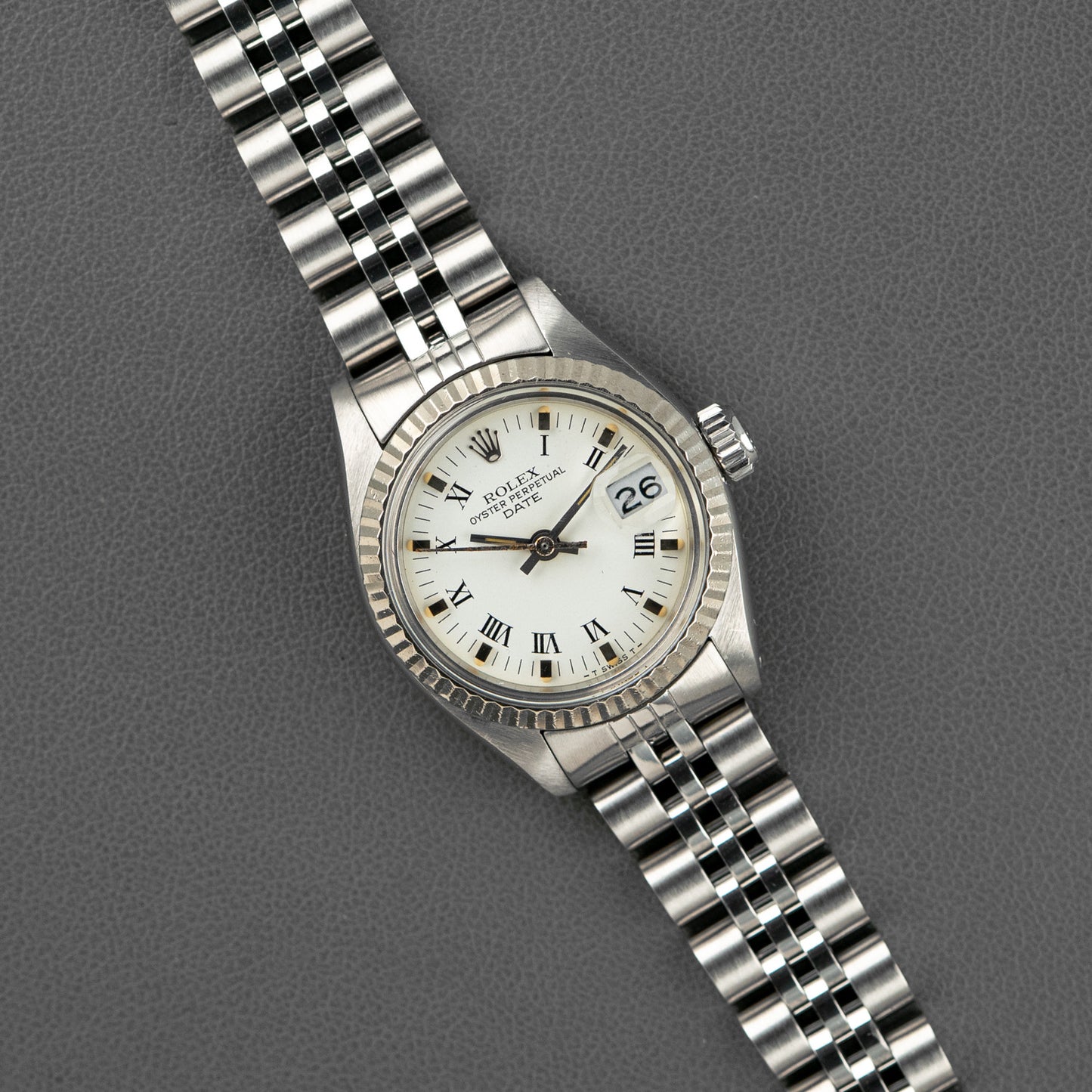 Rolex Lady-Datejust 6917 White Roman Dial 26mm