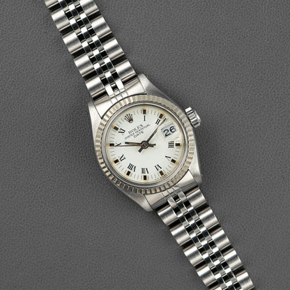 Rolex Lady-Datejust 6917 White Roman Dial 26mm