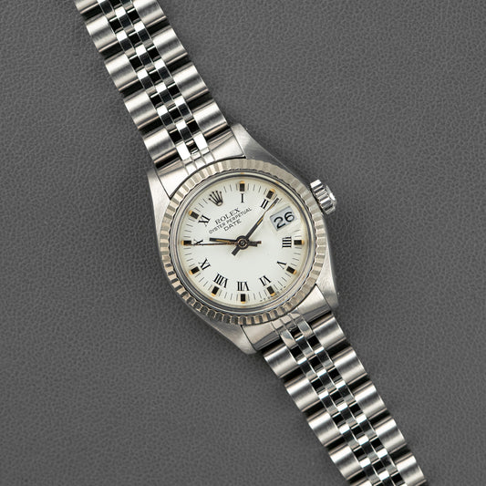 Rolex Lady-Datejust 6917 White Roman Dial 26mm