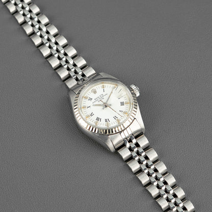 Rolex Lady-Datejust 6917 White Roman Dial 26mm