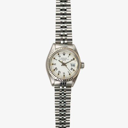 Rolex Lady-Datejust 6917 White Roman Dial 26mm