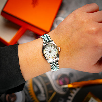 Rolex Lady-Datejust 6917 White Roman Dial 26mm