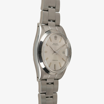 Rolex Oysterdate 6694 Precision Silver Dial 34mm