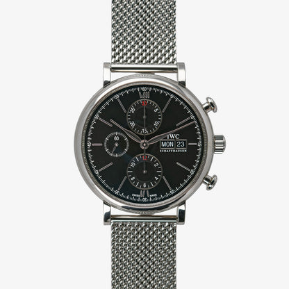 IWC Portofino Chronograph Black Dial Mesh 42mm