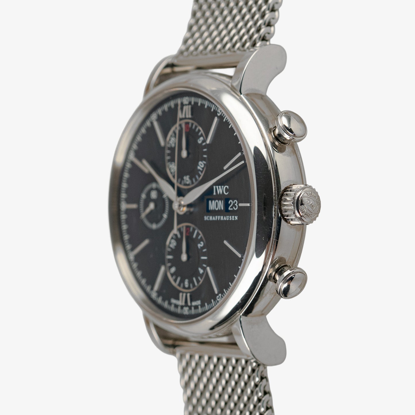 IWC Portofino Chronograph Black Dial Mesh 42mm