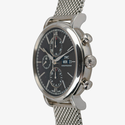IWC Portofino Chronograph Black Dial Mesh 42mm