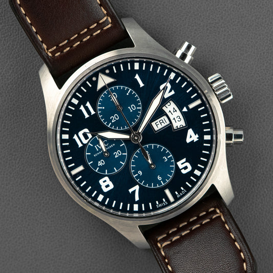 IWC Pilot Chronograph Le Petit Prince Blue Dial 43mm