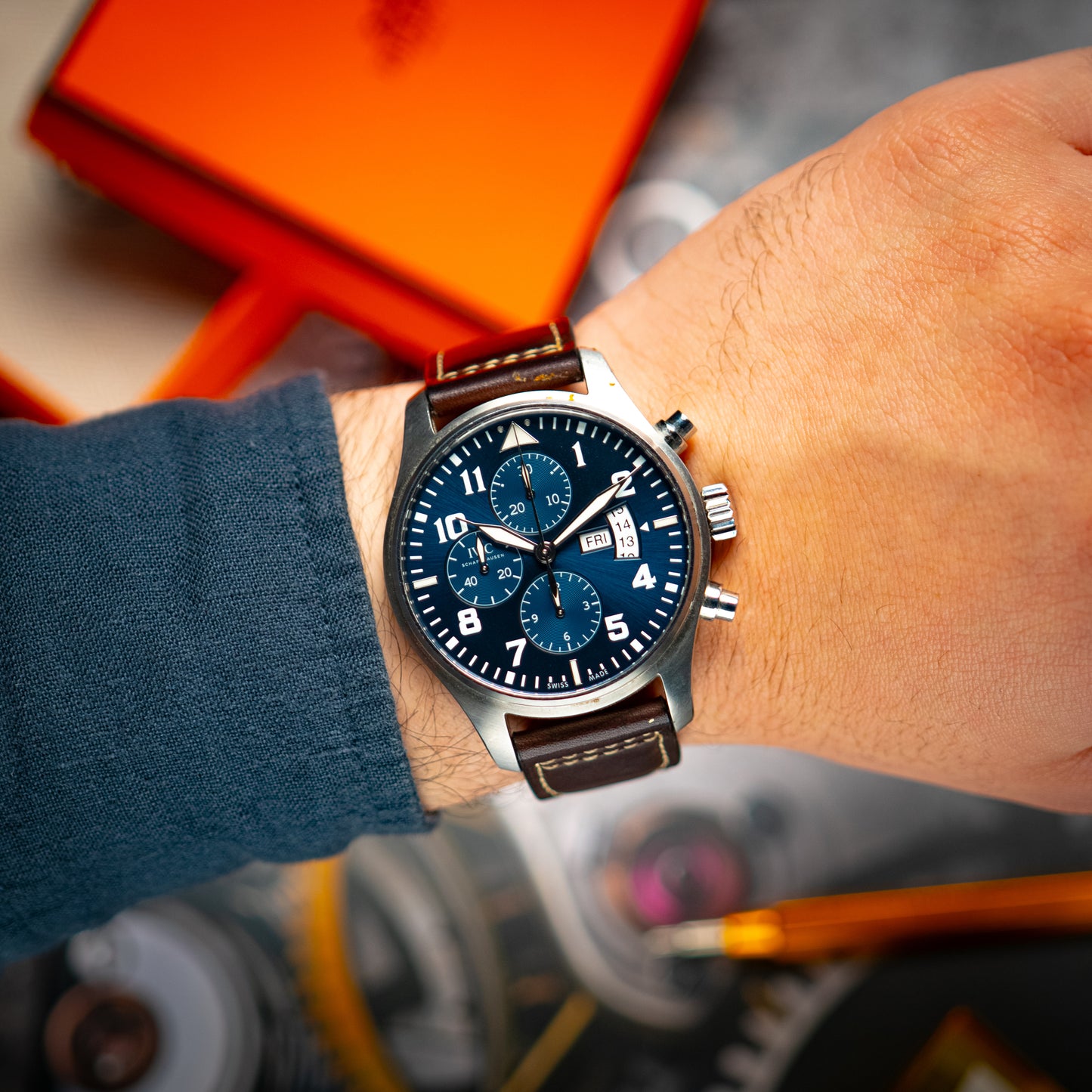 IWC Pilot Chronograph Le Petit Prince Blue Dial 43mm